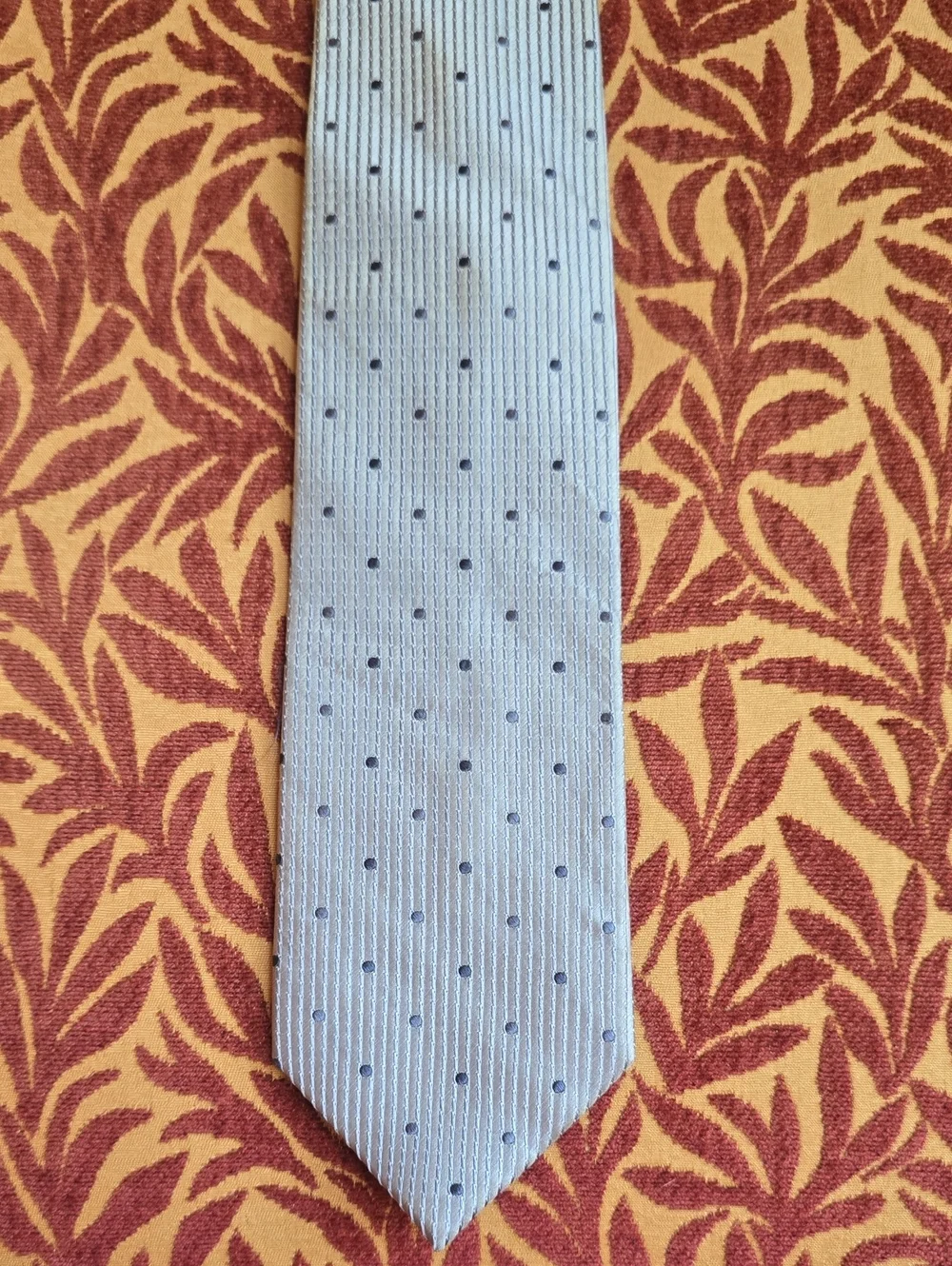 Light Blue Polka Dot Men's Tie - Classic Formal Accessory